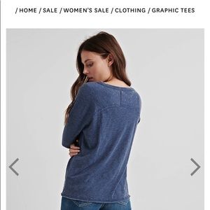 Lucky Brand 3/4 length sleeve Tee